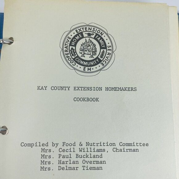 Kay County Oklahoma OK Ponca City Cooperative Extension Cookbook Recipes 1977 - Picture 1 of 9